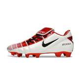 Botas de fútbol Nike Air Zoom Total 90 III FG blancas y rojas